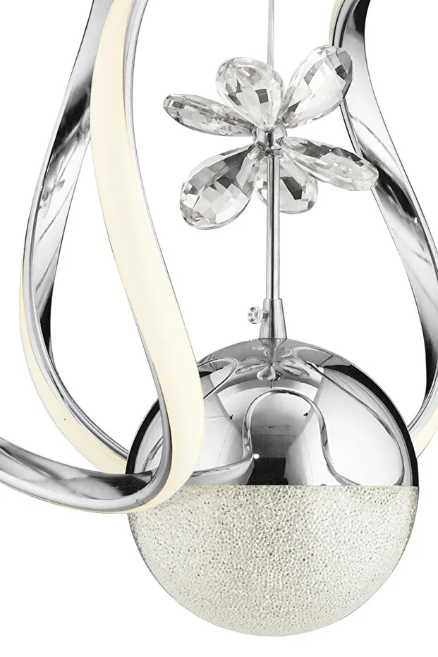 Bigiee Ledli Üç Renk Gold Lüx Modern Led Avize